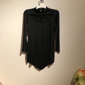 Goth Long Sleeve Spider Web Dress (M)